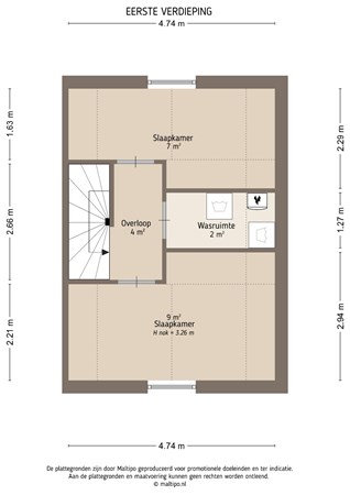 Floorplan - Groen van Prinstererstraat 17, 4142 AH Leerdam